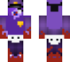 purple girl in a baby form xd 