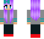 purple haired hipster