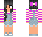 purple overalls