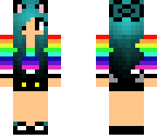 rainbow kitty girl