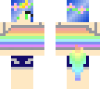 rainbow unicorn girl summer