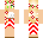 red flower girl
