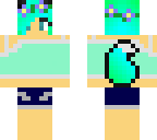 spring blue green wolf girl