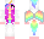 unicorn girl different hair and eyes