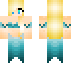 blonde blue mermaid