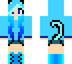 blue cat girl