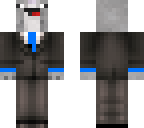blue dolphin in a suit