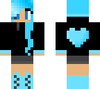 blue gamer girl