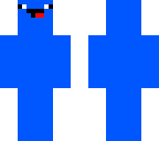 blue w face