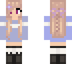 blue winter girl