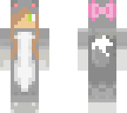 brunette girl in dog onsie