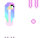 bunny rainbow hair 