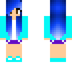 cute blue headphone gal