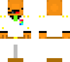 derpy orange turtle in a white tux