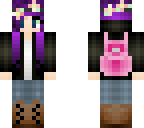 floral crown and backpack