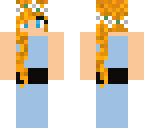 ginger and blue girl
