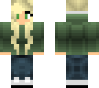 girl with green hoodie