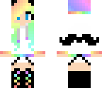 moustache girl edit