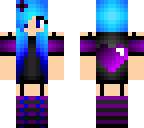 purple and blue girl