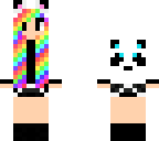 rainbow derpy panda girl