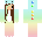 rainbow dino chibi