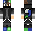 tainted blue gray and black cat boy