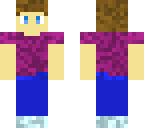 a boy in violet t-shirt
