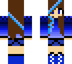 backwards blue girl