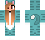 blue cat girl