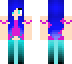 blue haired beauty 