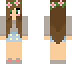 brunette flower girl