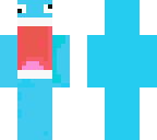 crazy blue guy