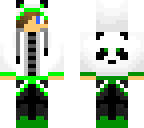 lime green panda boy