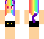 neko rainbow hair girl