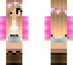 pink edit of girl