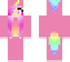 pink fluffy unicorn dancing on rainbows