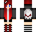 red emo girl