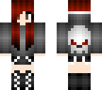 red emo girl