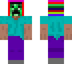 steve creeper multicolor