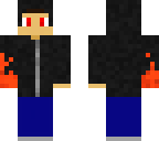 black hoodie with flaming fist