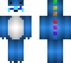 blue husky dino