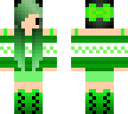 green chibi girl