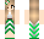 green dress