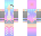 pastel rainbow girl
