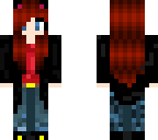 red haired cute cat girl