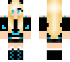 blue and black girl