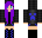dark blue creeper girl