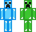 diamond and  emerald creeper 