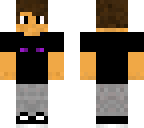 gamer boy with enderman shirt