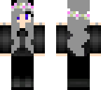 gray hair kitty flower crown